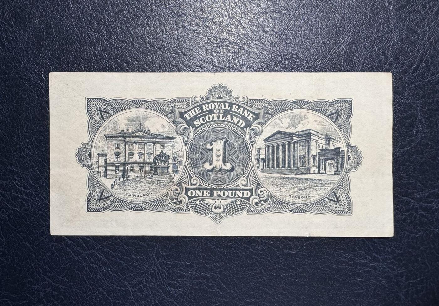 收藏联盟Quantum Auction 第386期拍卖  苏格兰皇家银行1966年1镑 品相如图