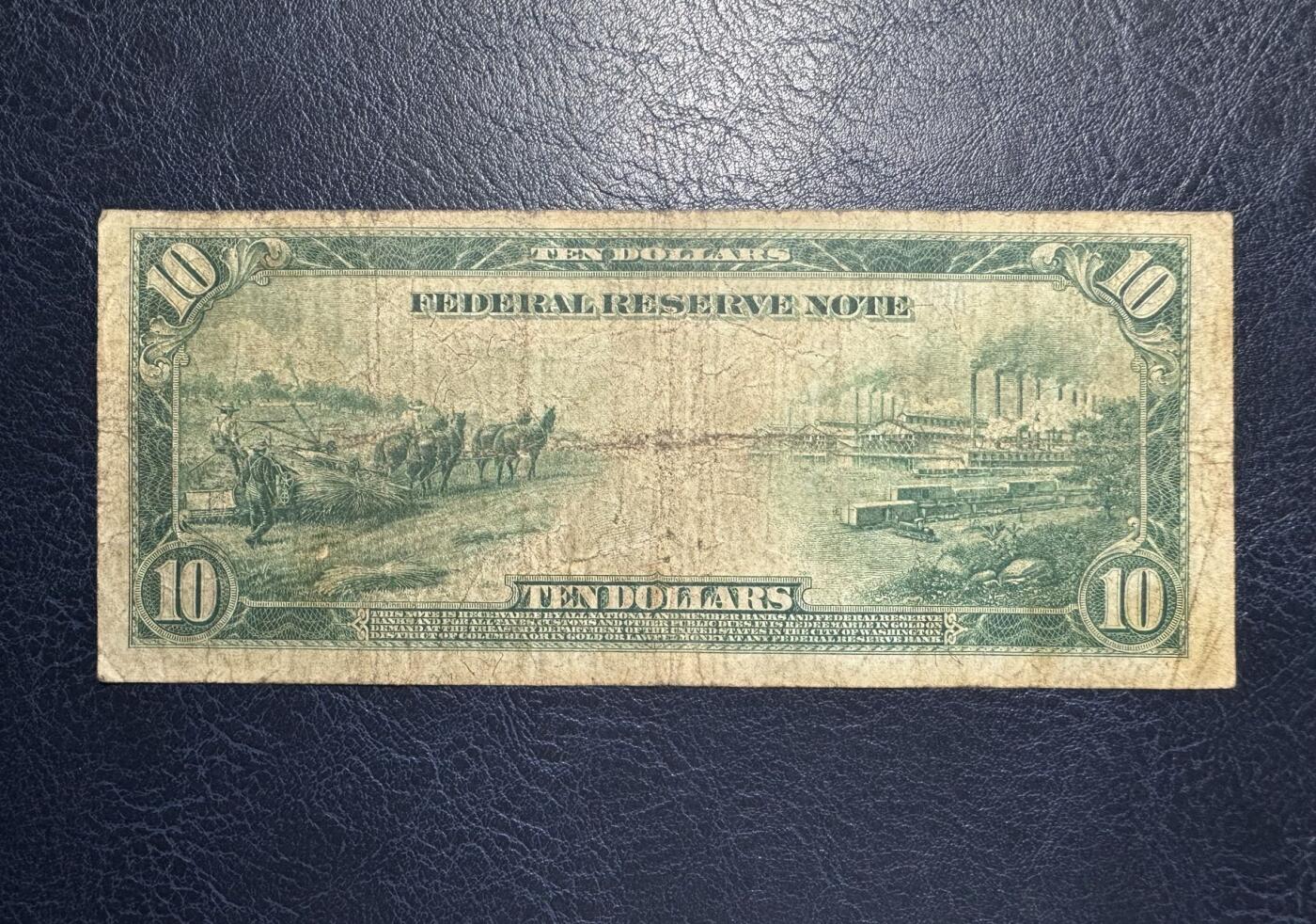 收藏联盟Quantum Auction 第386期拍卖  美联储1913年10元 品相如图