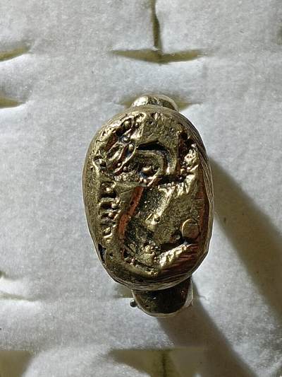 回流饰品旧书 - A3中亚回流铜戒指