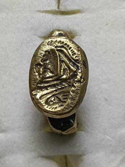 回流饰品旧书 - D4中亚回流铜戒指