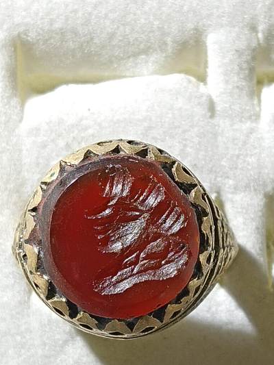 回流饰品旧书 - F5中亚回流天然石戒指