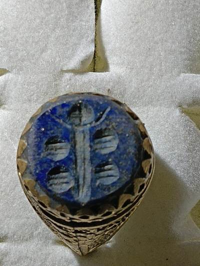 回流饰品旧书 - B1中亚回流天然石戒指