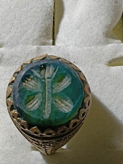 回流饰品旧书 - C6中亚回流天然石戒指