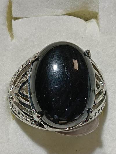 回流饰品旧书 - A5中亚回流天然石戒指