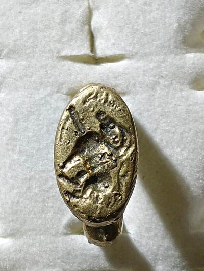 回流饰品旧书 - B3中亚回流铜戒指