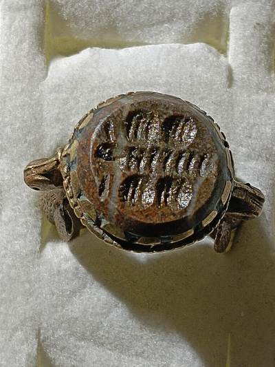 回流饰品旧书 - D7中亚回流天然石戒指