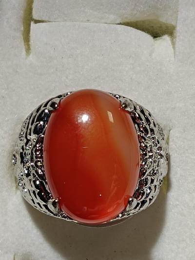 回流饰品旧书 - B8中亚回流天然石戒指