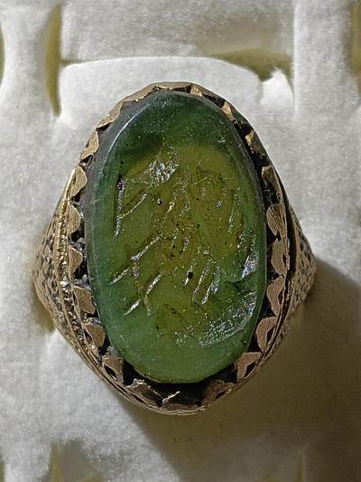 回流饰品旧书 - A3中亚回流天然石戒指