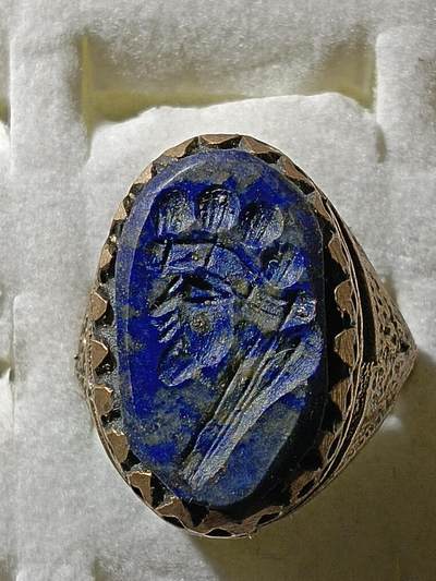 回流饰品旧书 - C2中亚回流天然石戒指