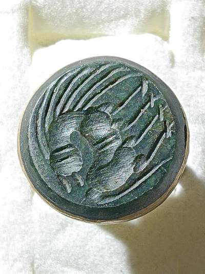 回流饰品旧书 - E5中亚回流天然石戒指