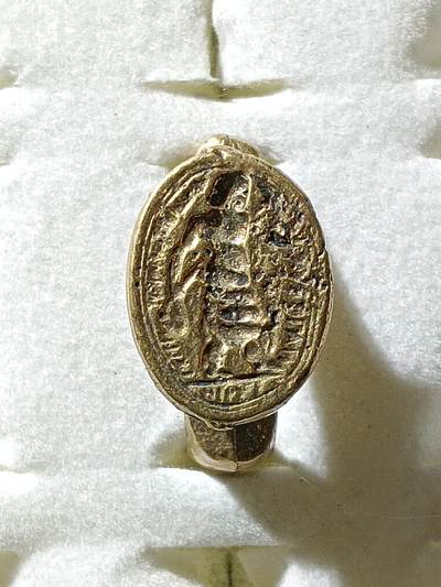 回流饰品旧书 - C3中亚回流铜戒指