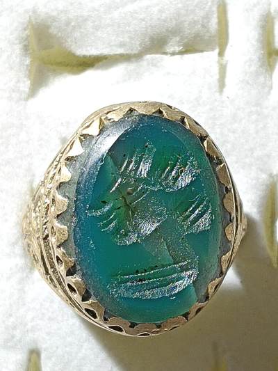 回流饰品旧书 - F7中亚回流天然石戒指