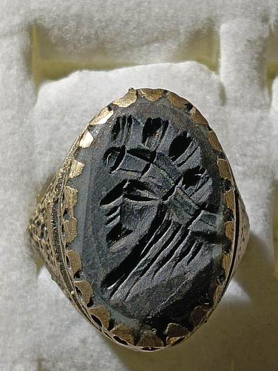 回流饰品旧书 - C3中亚回流天然石戒指