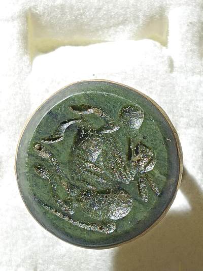 回流饰品旧书 - E4中亚回流天然石戒指