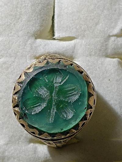 回流饰品旧书 - A9中亚回流天然石戒指