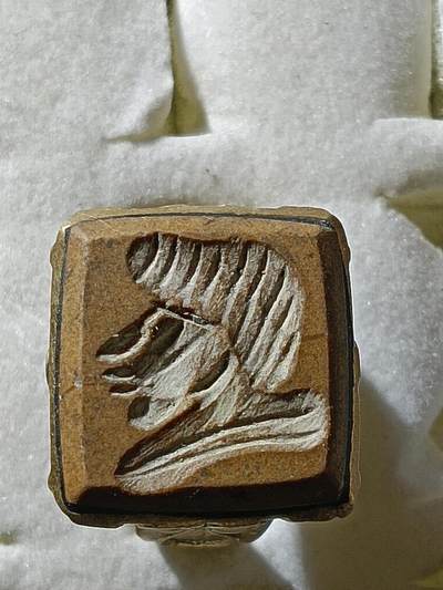 回流饰品旧书 - D10中亚回流天然石戒指