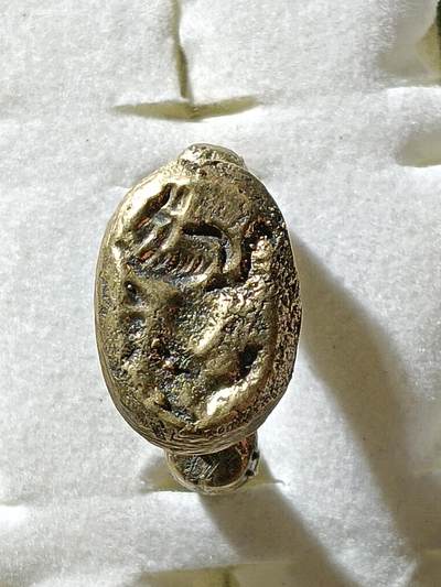 回流饰品旧书 - C5中亚回流铜戒指