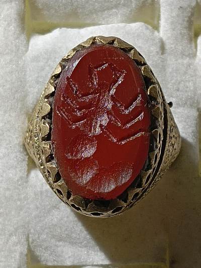 回流饰品旧书 - C10中亚回流天然石戒指