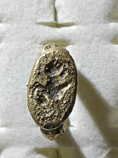 回流饰品旧书 - D1中亚回流铜戒指