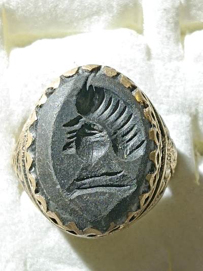 回流饰品旧书 - E10中亚回流天然石戒指