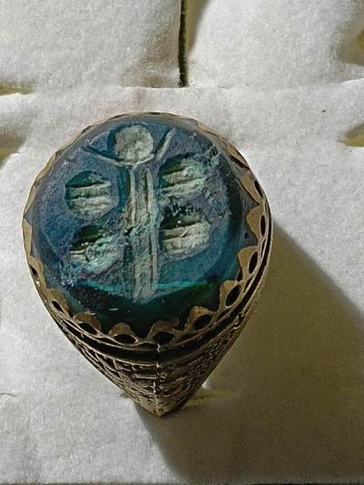 回流饰品旧书 - B3中亚回流天然石戒指