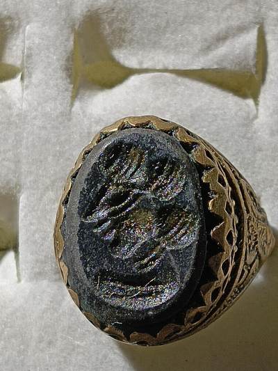 回流饰品旧书 - C7中亚回流天然石戒指