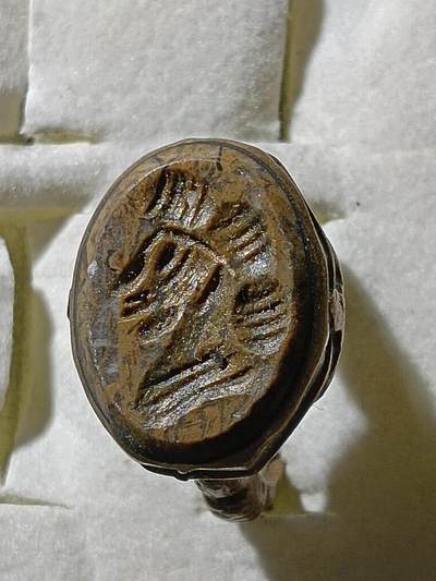 回流饰品旧书 - D1中亚回流天然石戒指