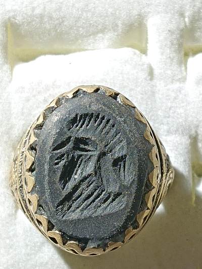 回流饰品旧书 - F3中亚回流天然石戒指