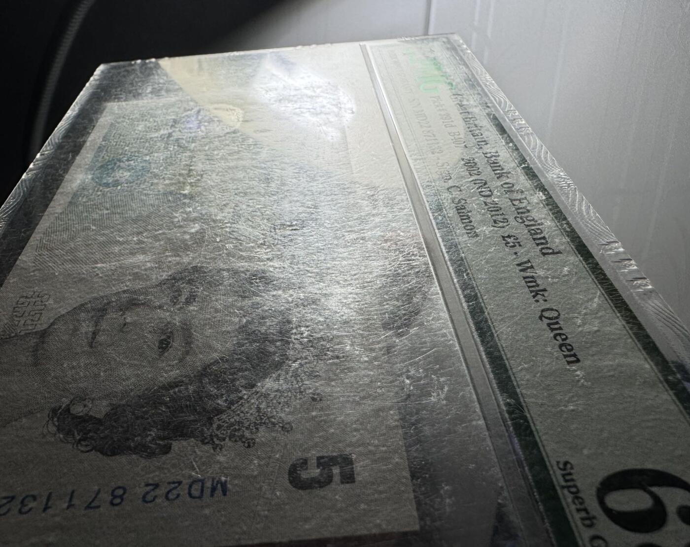 收藏联盟Quantum Auction 第386期拍卖  英国2012年5镑 PMG68 号码无4 