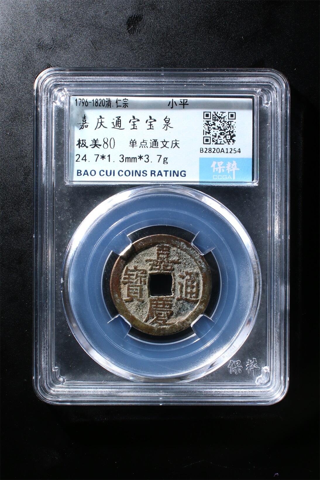 嘉庆通宝宝泉 极美80