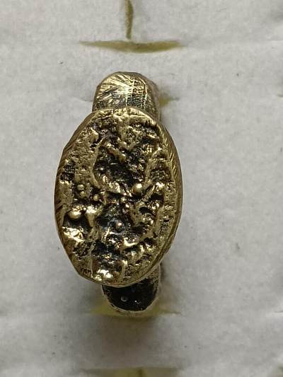 回流饰品旧书 - E4中亚回流铜戒指