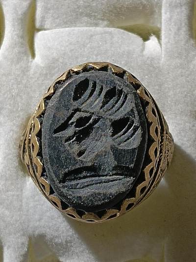 回流饰品旧书 - A2中亚回流天然石戒指