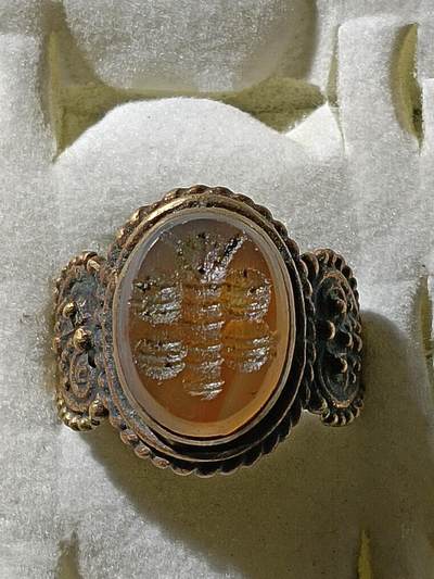 回流饰品旧书 - D4中亚回流天然石戒指