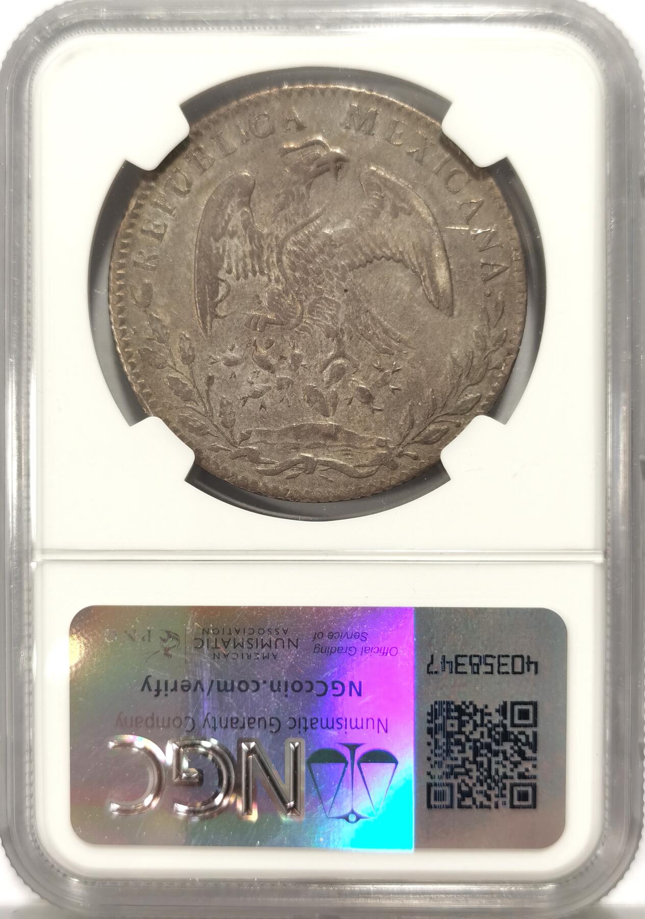博洋堂世界钱币拍卖第097期（全场包邮） NGC XF45 墨西哥1884年CN AM版花边鹰洋，Cn厂并不常见年份，原味深包浆