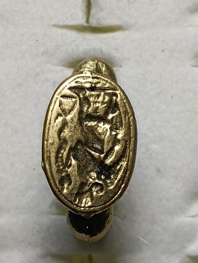 回流饰品旧书 - D5中亚回流铜戒指