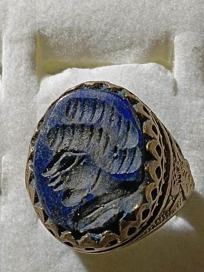 回流饰品旧书 - D6中亚回流天然石戒指