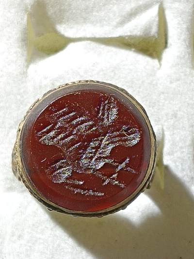 回流饰品旧书 - D8中亚回流天然石戒指