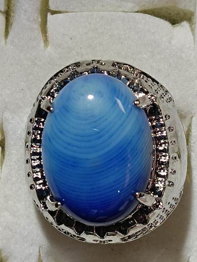 回流饰品旧书 - B10中亚回流天然石戒指