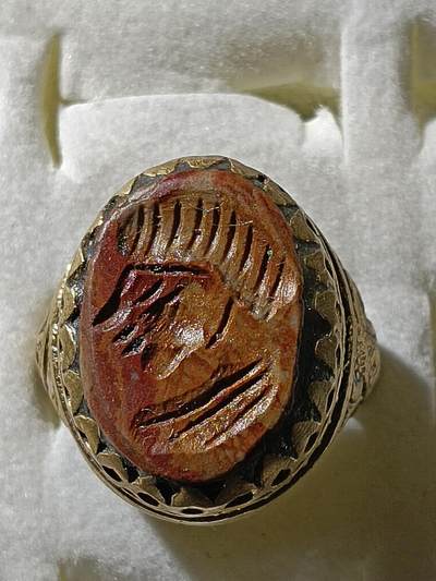 回流饰品旧书 - B6中亚回流天然石戒指