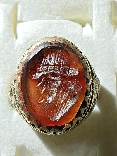 回流饰品旧书 - A4中亚回流天然石戒指