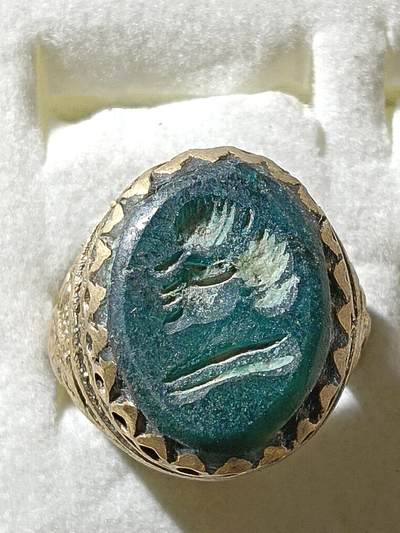 回流饰品旧书 - F4中亚回流天然石戒指