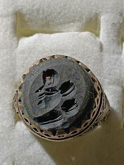 回流饰品旧书 - D3中亚回流天然石戒指