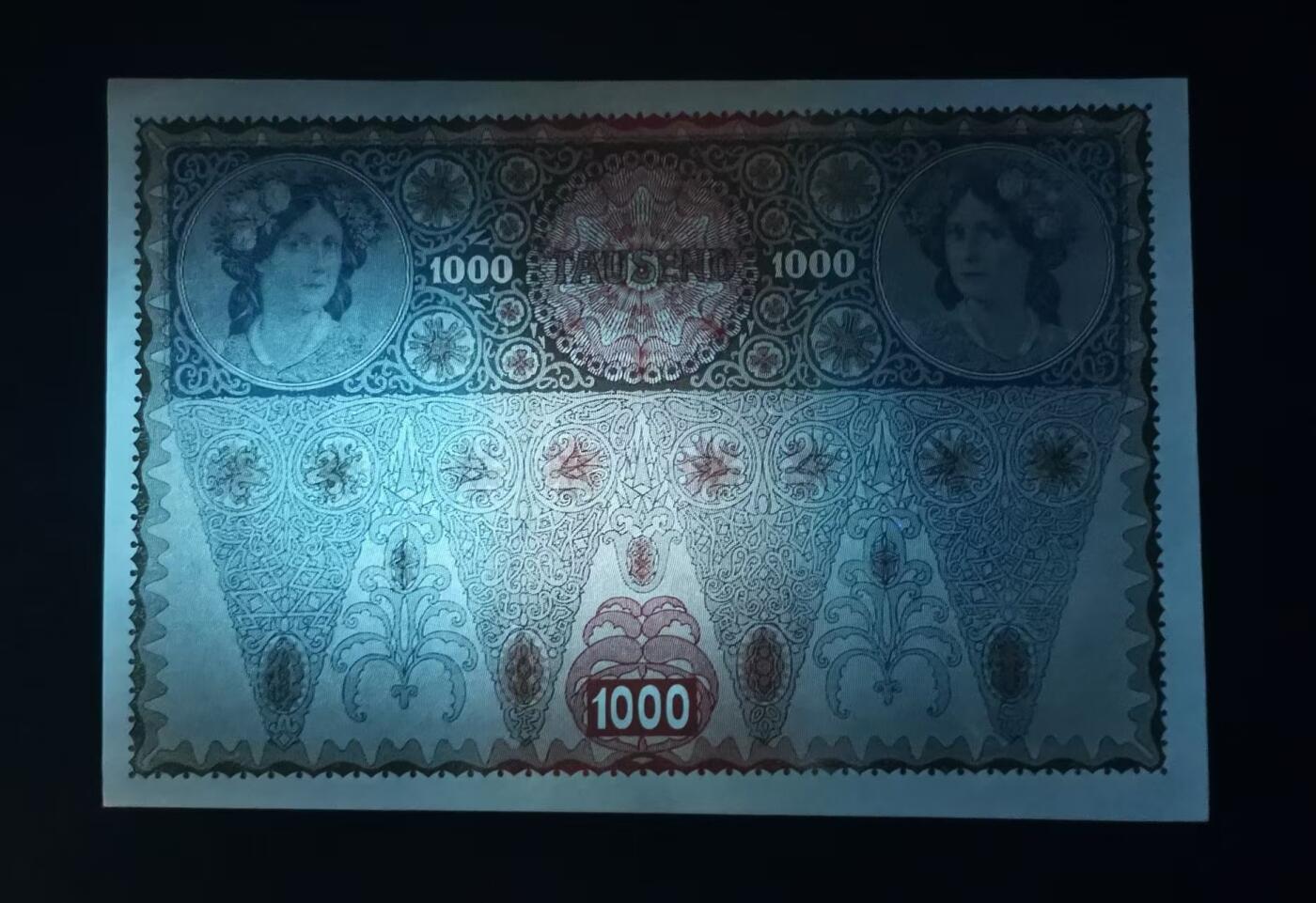 《张总收藏》172期-周日外币荟萃 奥地利奥匈帝国1902年1000克朗特大票幅UNC/UNC-百年老票