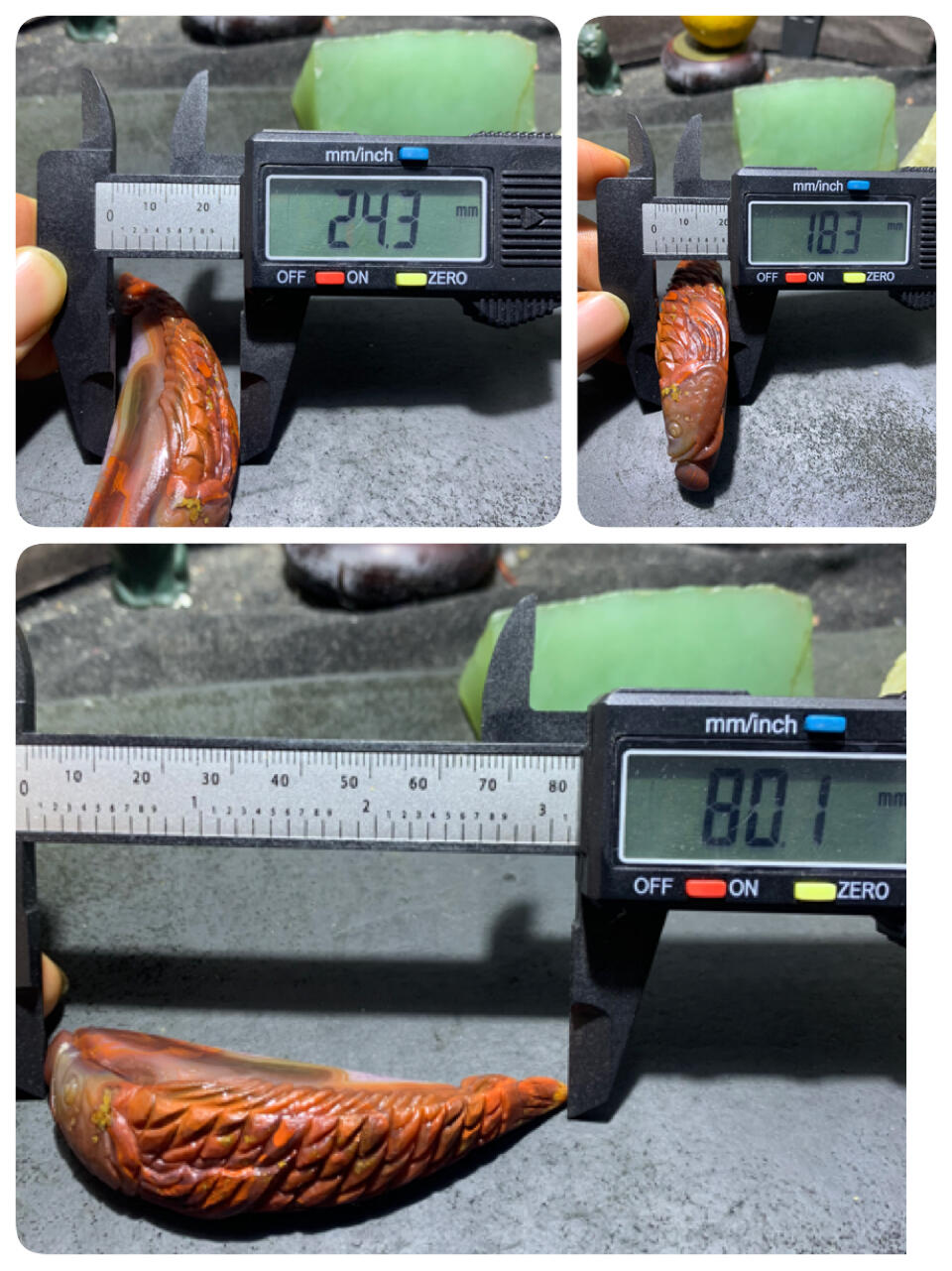 精美亚光紫罗兰冰飘天眼纹战国红玛瑙手工俏色巧雕红龙鱼吊坠（把件）一个