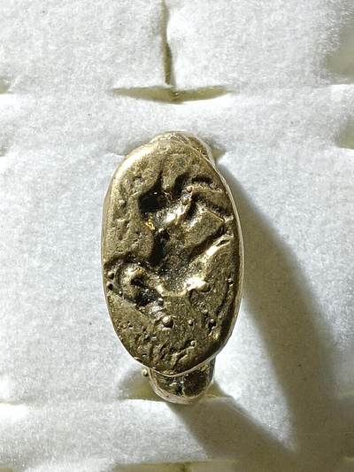 回流饰品旧书 - C4中亚回流铜戒指