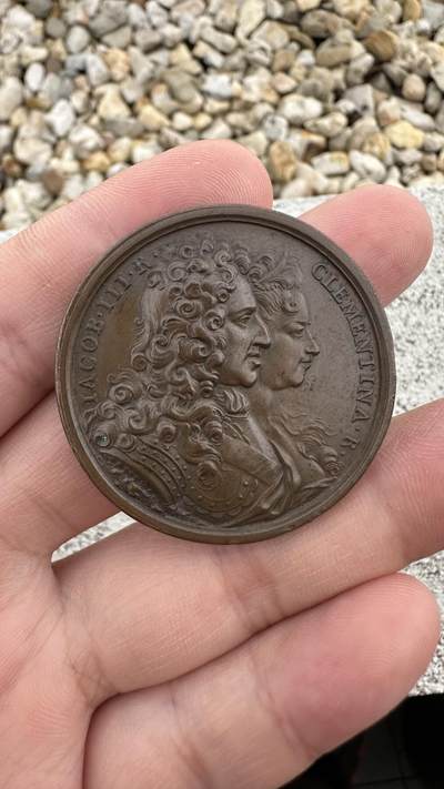 1720年英国王储查理王子诞生纪念章  直径41mm，重35克 目录Eimer 488 - 1720年英国王储查理王子诞生纪念章  直径41mm，重35克 目录Eimer 488