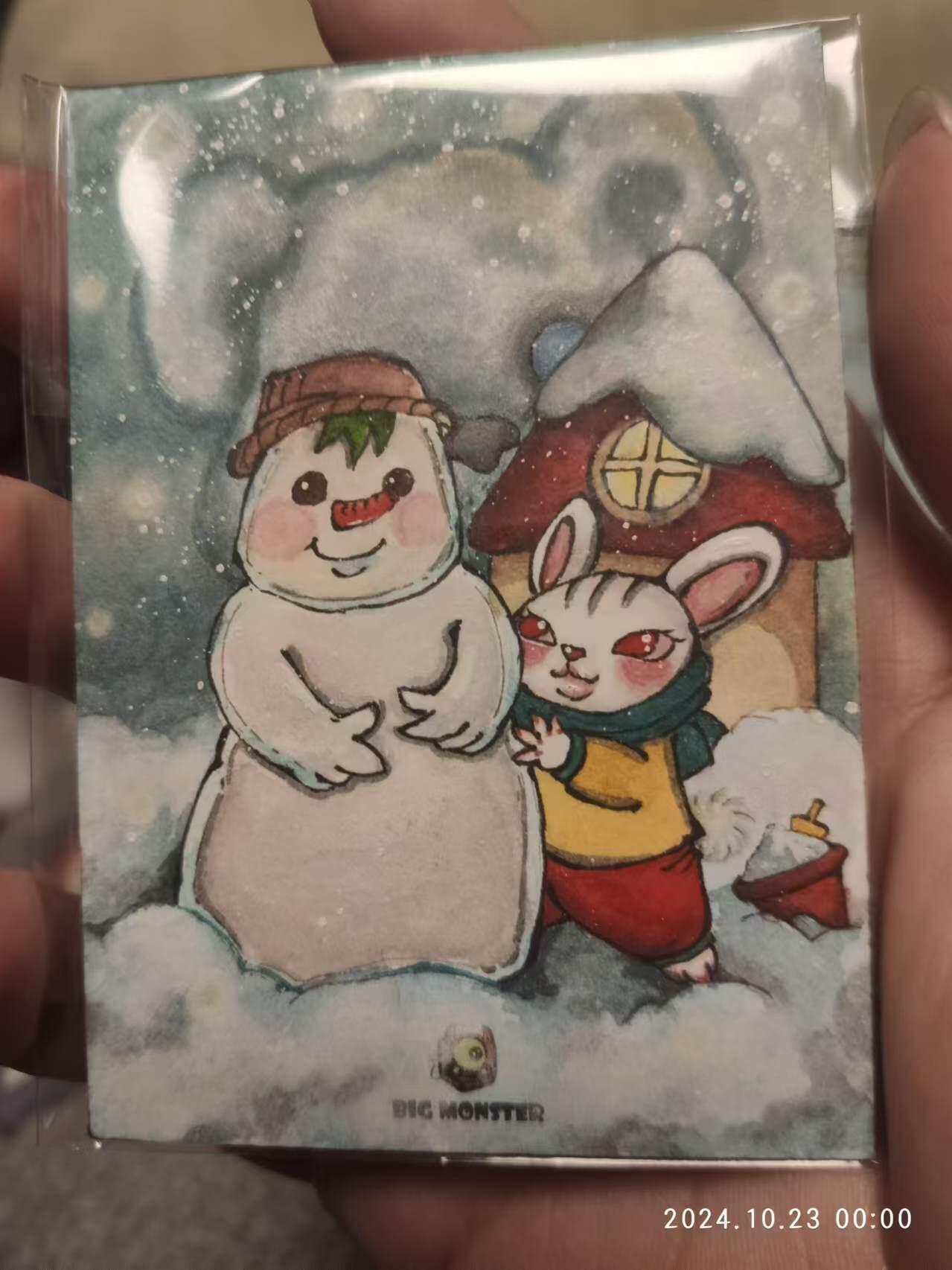 龍虎卡牌拍卖 第九场 手绘卡ᴿ 雪孩子 画师：桃花   1/1