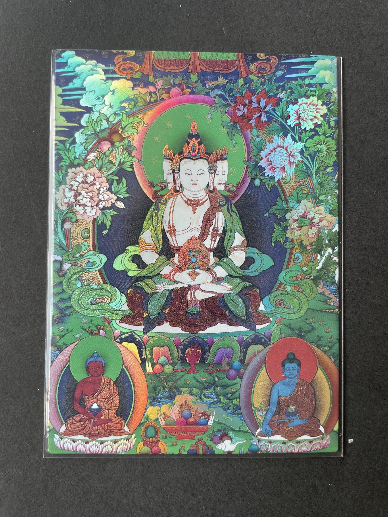 开心玩卡 第二期 烽火梁山泊 特卡四面佛心 精扣彩闪 编号131