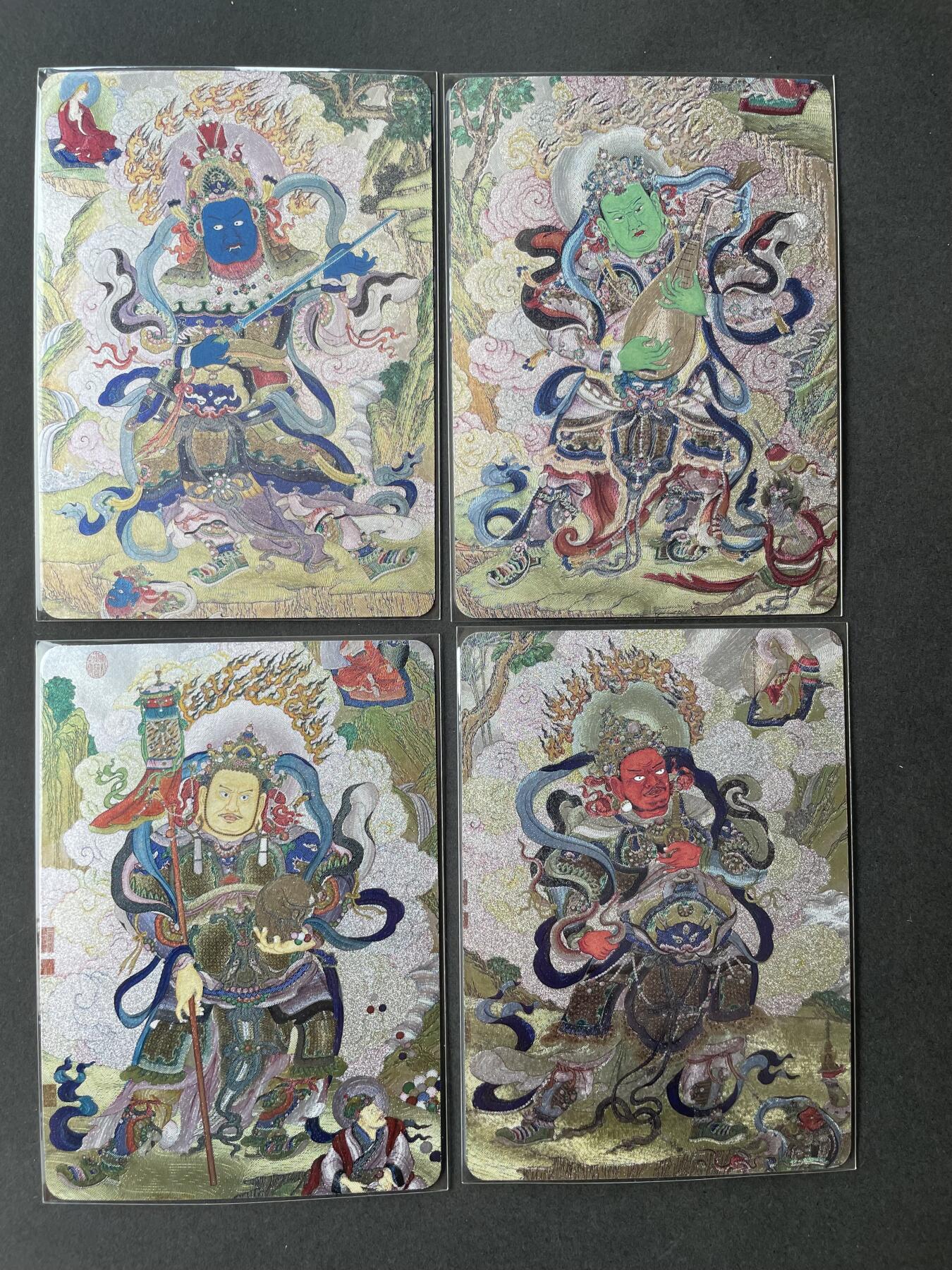 开心玩卡 第二期 启读文化 独占特卡 四大天王粗闪一套 稀少