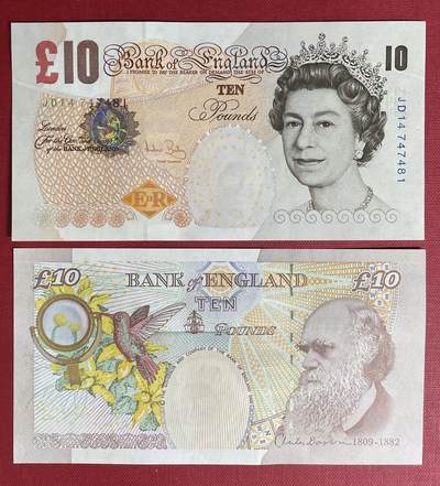【全新欧洲】英国10镑 英镑老版本英女王版 纸币外币 钱币收藏UNC真品 - 【全新欧洲】英国10镑 英镑老版本英女王版 纸币外币 钱币收藏UNC真品